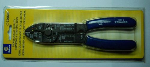 NAPA Belden Professional Quality Crimping &amp; Stripping Tool 726600 New In Package