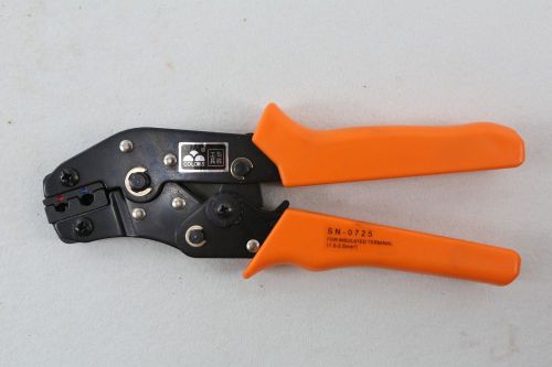Insulated terminals Ratchet Terminal Crimping plier AWG22-14  0.5-2.5mm? SN-0725