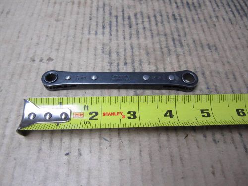 Snap on tools gr810a us made ratcheting box wrench 1/4&#034; x 5/16&#034; mechanics tool for sale