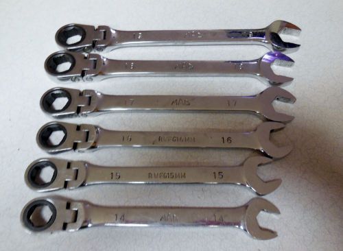 MAC Metric Ratch/Open End Wrench - Set of 6 - Chrome Finish