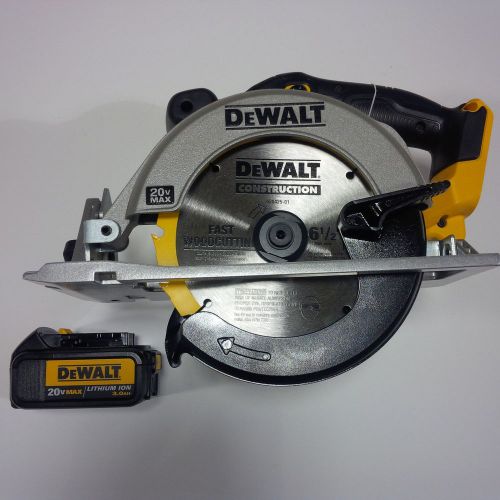 New dewalt dcs391 20v cordless circular saw &amp; blade, dcb200 battery 3.0 20 volt for sale