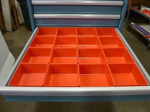 16 - 6&#034;x6&#034;x3&#034; plastic boxes lista vidmar toolbox organizer trays drawer dividers for sale