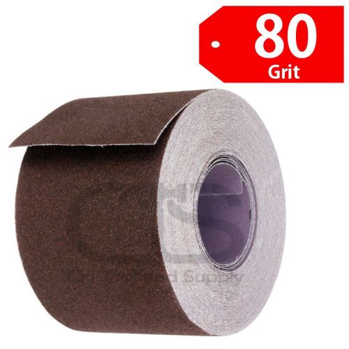 1 1/2&#034; wide emery cloth 10&#039; strip sandpaper  80 grit coarse for sale