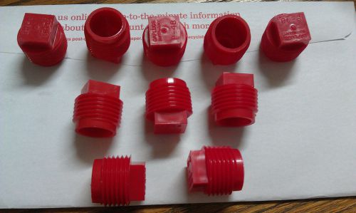 Plugs, threaded round, 3/8&#034; npt male,  *pack of 10 for sale