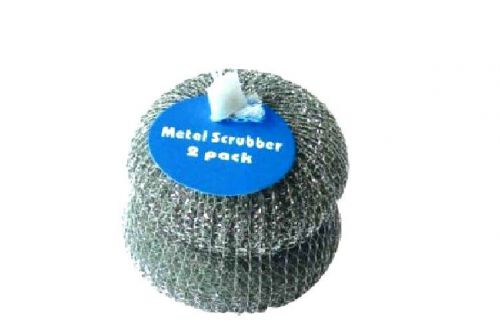 6 PCS Metal Stainless Steel Scrubber Pads Commercial Dishwashing Heavy duty