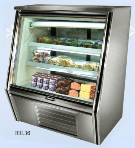 BRAND NEW! LEADER HDL36 - 36&#034; DOUBLE DUTY REFRIGERATED DELI DISPLAY CASE