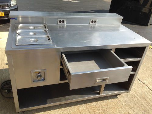 Wells Warming Food Prep Table 5&#039;  Stainless Steel w/ drawer