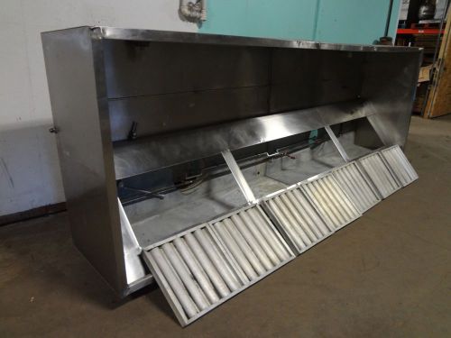 Heavy duty commercial (159&#034;l) s.s. lighted restaurant kitchen exhaust hood for sale