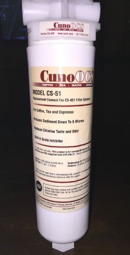 Cuno OCS Commercial Water Filter System For Coffee,Tea And Espresso Model CS-51