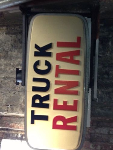 Truck Rental SIGN, 26&#034; X 52&#034; Lighted