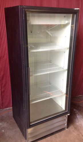 1 glass door cooler true gdm-12 #1915 commercial reach in nsf merchandiser fridg for sale