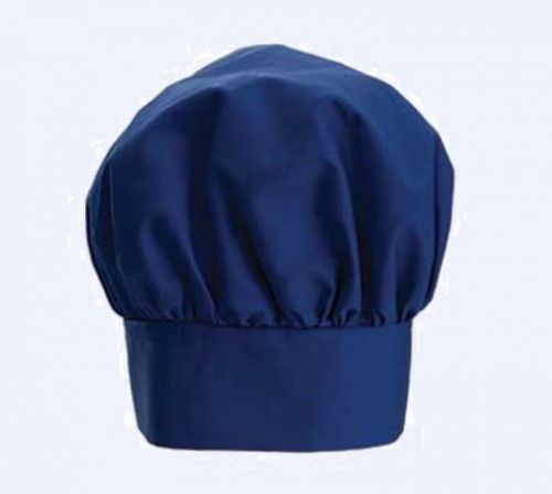 BLUE CHEF HAT CLOTH ONE SIZE FITS MOST VELCRO CLOSURE FREE SHIPPING USA ONLY