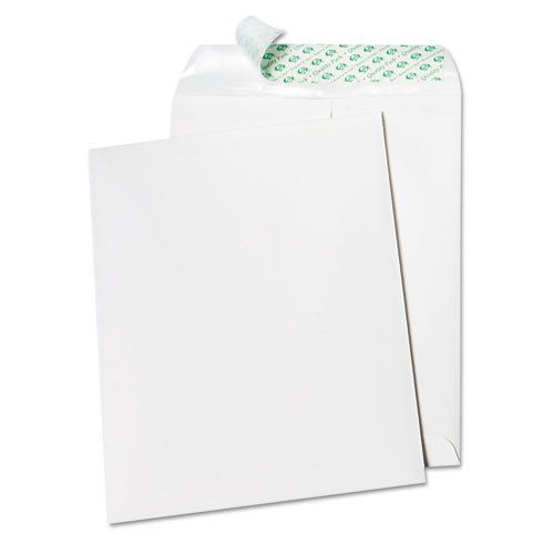 Tech-No-Tear Catalog Envelope, Poly Lining, Side Seam, 9 x 12, White, 100/Box