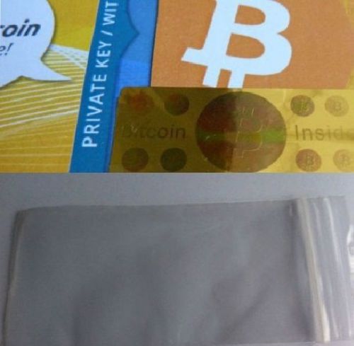 Security Tamper Proof Label Stickers Bitcoin WaterProof Bags Paper Wallet Miner