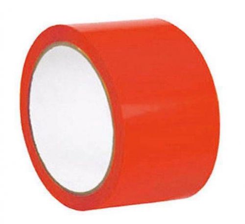 6 Rolls Colored Packing Machine Tape 2&#034; x 1000 yard Red 2 Mil -Overstock Item