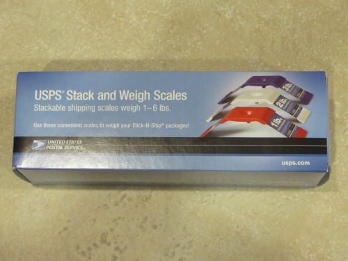 USPS Stack and Weigh Scales ...Stackable shipping scales weigh 1-6 lbs NIB