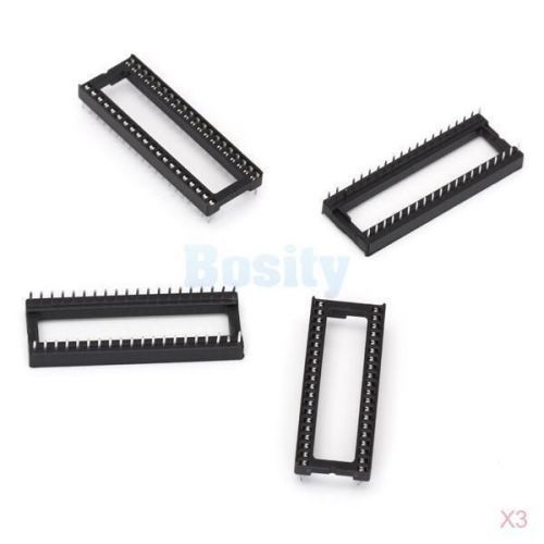3x 5pcs 40 pin pitch 2.54mm dip ic sockets adaptor solder broad type socket for sale
