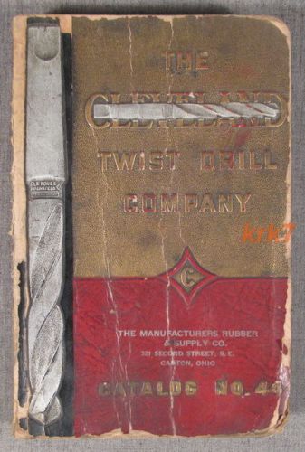 The cleveland twist drill company - 1941 catalog 44 for sale