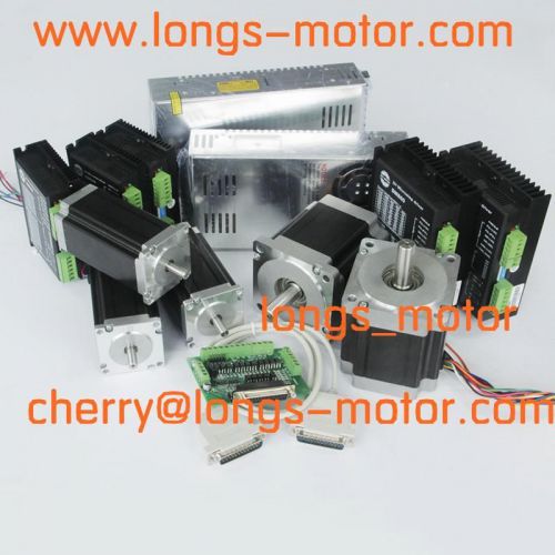 Cnc controller router nema23&amp;34 425oz-in  878oz-in  stepper motor 5aaixs kit for sale