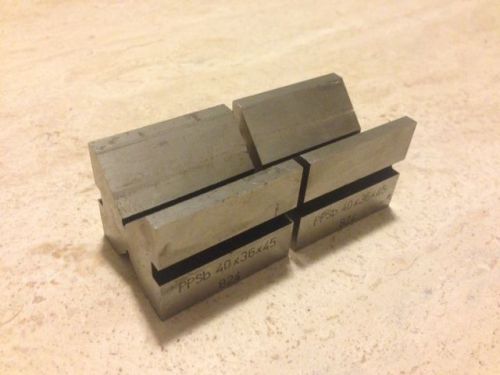 Matched set of Vee blocks - 40x36x45 - with clamps - great shape