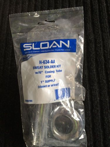 Lot of two - sloan h-634-aa sweat solder kit 6&#034; casting tube for 1&#034; supply for sale