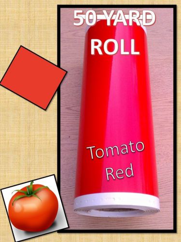 14&#034; x 150&#039; full roll! tomato red red graphic vinyl sign banner crafts film for sale