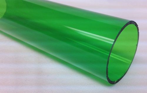 Clear Green Acrylic Extruded Plexiglas Tube - 2 inch OD x 72 inches long