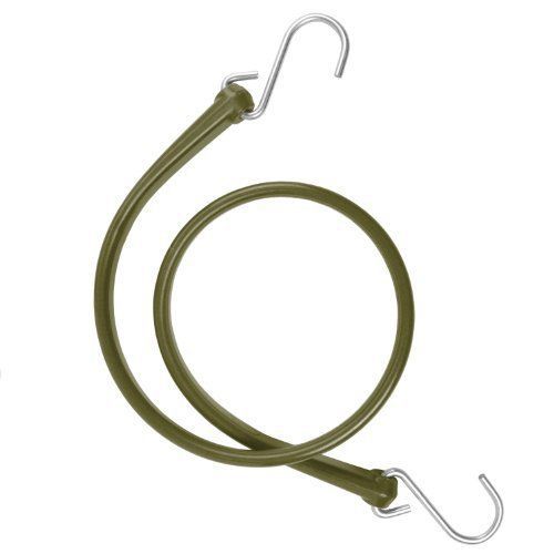 The perfect bungee 31-inch strap with stainless steel s-hooks  military green for sale