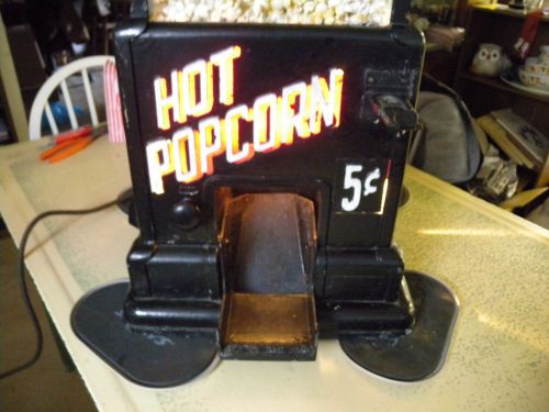 Antique Popcorn Vending Machine,&#034;ELECTRO-SERVE&#034; 5 Cent Popcorn,