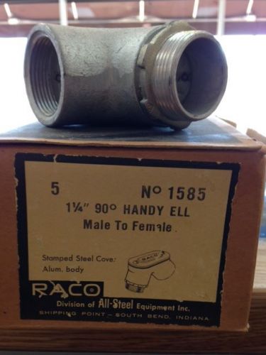 Raco #1585 handy ell 1-1/4&#034; male to female pulling elbow for sale