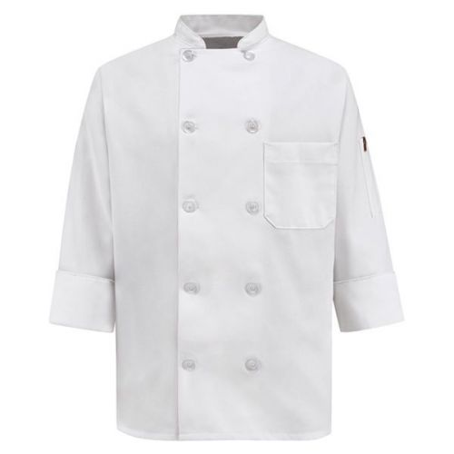 Women uniform set:  white chef coat/jacket + ritz chef apron - size: sm, reg $38 for sale