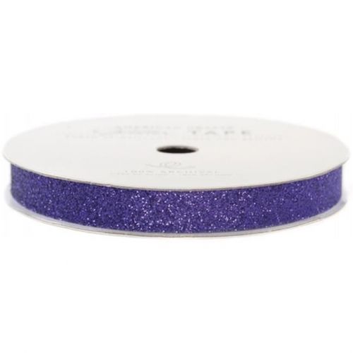 American crafts ac-gt-96060 glitter paper tape 3 yards-spool-plum .375 in. for sale