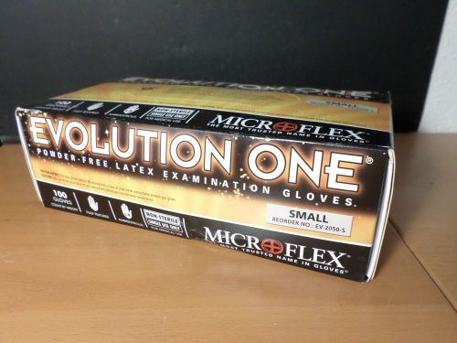 Microflex evolution one powder-free latex examination gloves s small (100/box) for sale