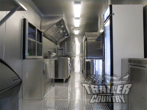 New 8.5x30 8.5 x 30 v-nosed enclosed concession food vending bbq trailer for sale