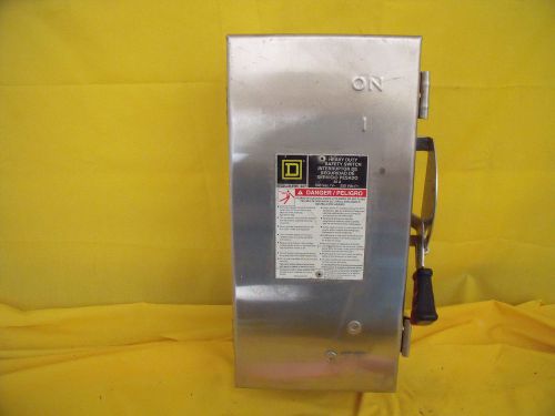 #1315  Squaare D  H221DS Stainless Steel 30 AMP 240 V 2 KO&#039;s