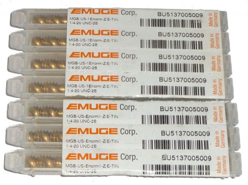 7 new emuge 1/4&#034;-20 unc-2b taps for sale