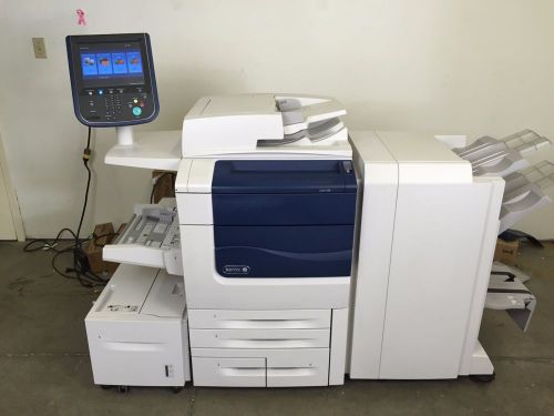 Xerox color 550 mfp color copier machine network printer scanner finisher for sale