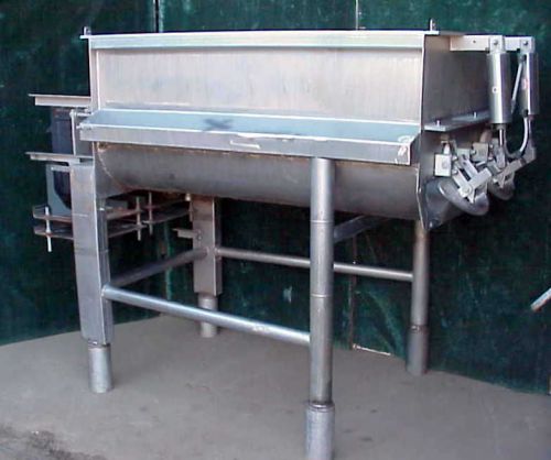 Cse stainless twin shaft food paddle mixer blender 1700 lb. 34 cu/ft nice ribbon for sale