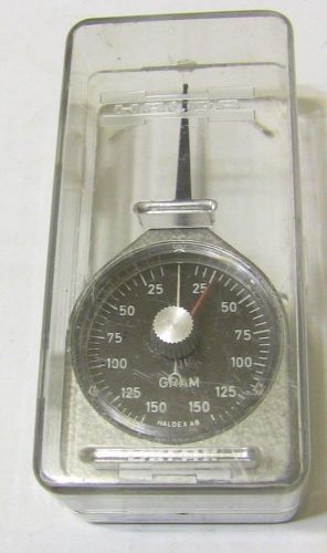 Halda Haldex AB Dynamometer Force Gauge 0-150 Gram With Case