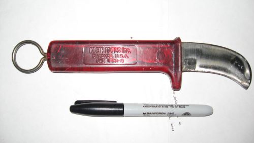 Linemen&#039;s knife--klein tool; electrical worker
