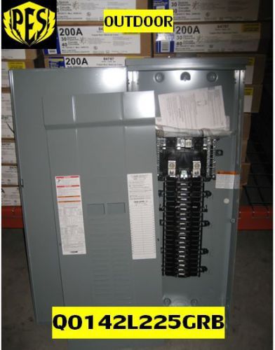 !price drop! new!!! square d part# qo142l225grb  single phase mlo outdoor panel for sale
