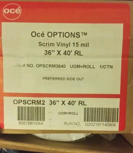 Oce OPTIONS Scrim Vinyl 15 mil 36&#034;x40&#039; item #OPSCRM3640