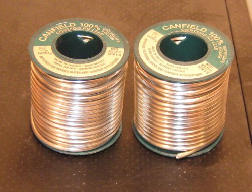 Canfield watersafe silver solder Two (2) 1 lb spool lead free heat pex systems