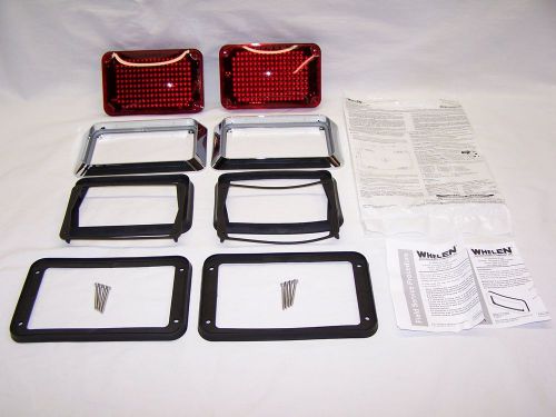 New pair whelen 600 series 5mm. led brake lights kits- complete ready to install for sale