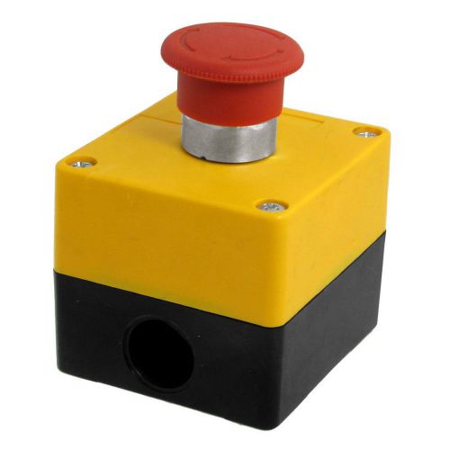 Ac 240v 3a latching nc emergency stop push button switch station for sale