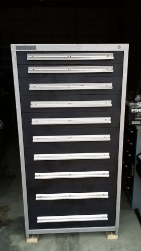 Stanley 10 drawer vidmar parts cabinet  used for sale