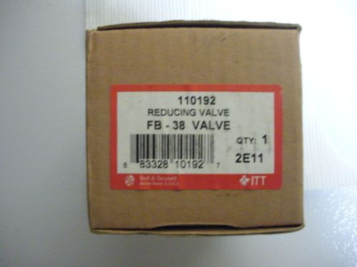 Bell and Gossett 110192 Reducing valve  FB-38