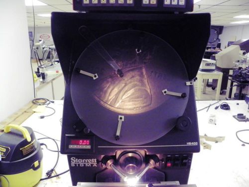16&#034; starrett model he400 optical comparator profile projector with dro and edge for sale