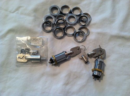 Locksmith lot of baton tubular on/off switches and vending machine locks for sale
