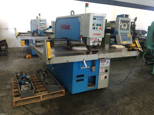 Euromac model cx1000/30 hydraulic cnc 33 ton punch press mult itool w/ tooling for sale